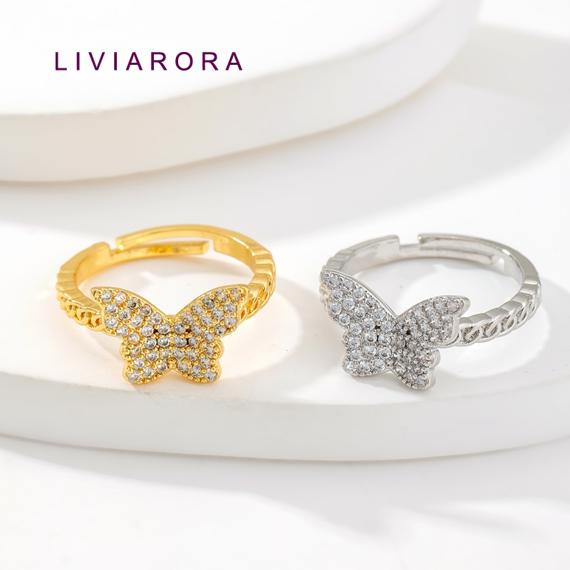 Gold Plated Ring - 1/2/4Pcs 18K Gold Plated Brass With