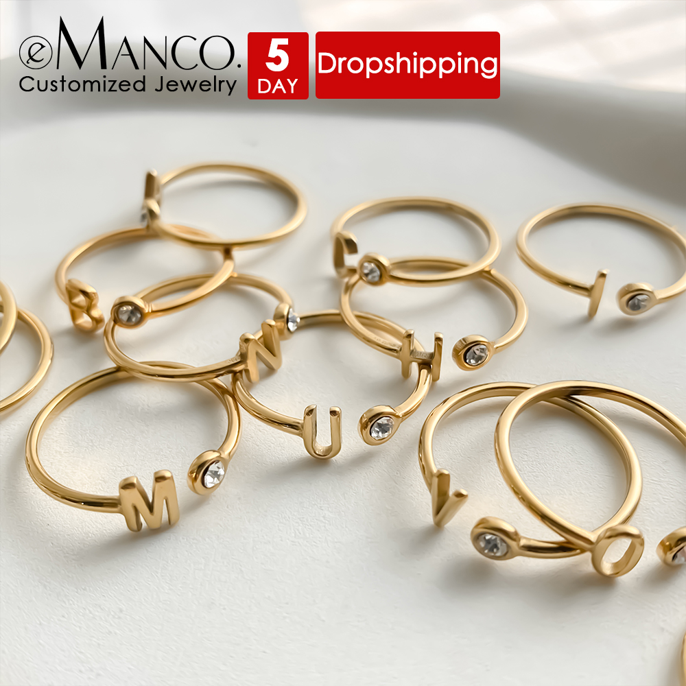 Birthstone Ring Set - EMANCO Custom Open End Rings Colorful
