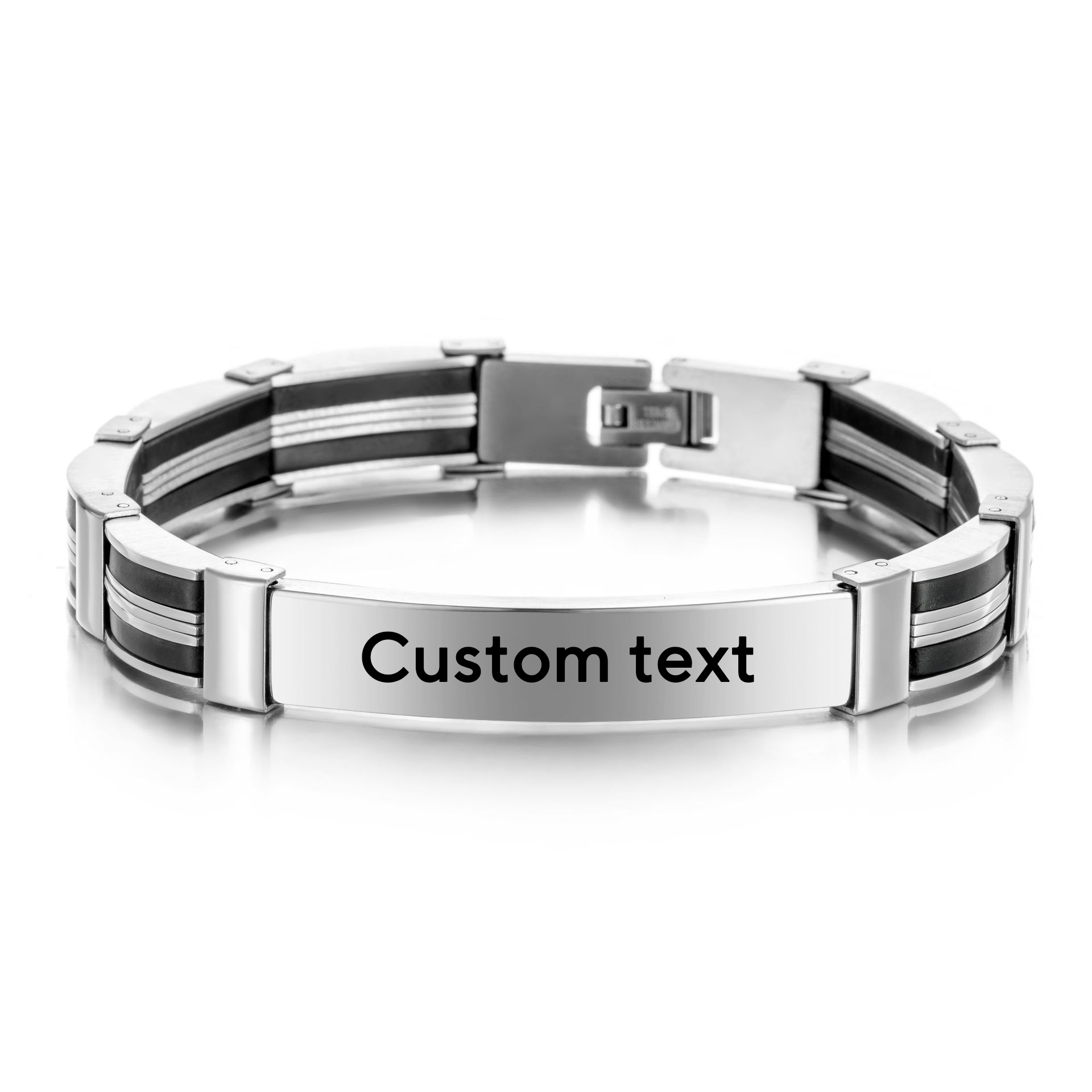 Jewelry Watches For Women - Punk Custom TEXT Name Men Stainless