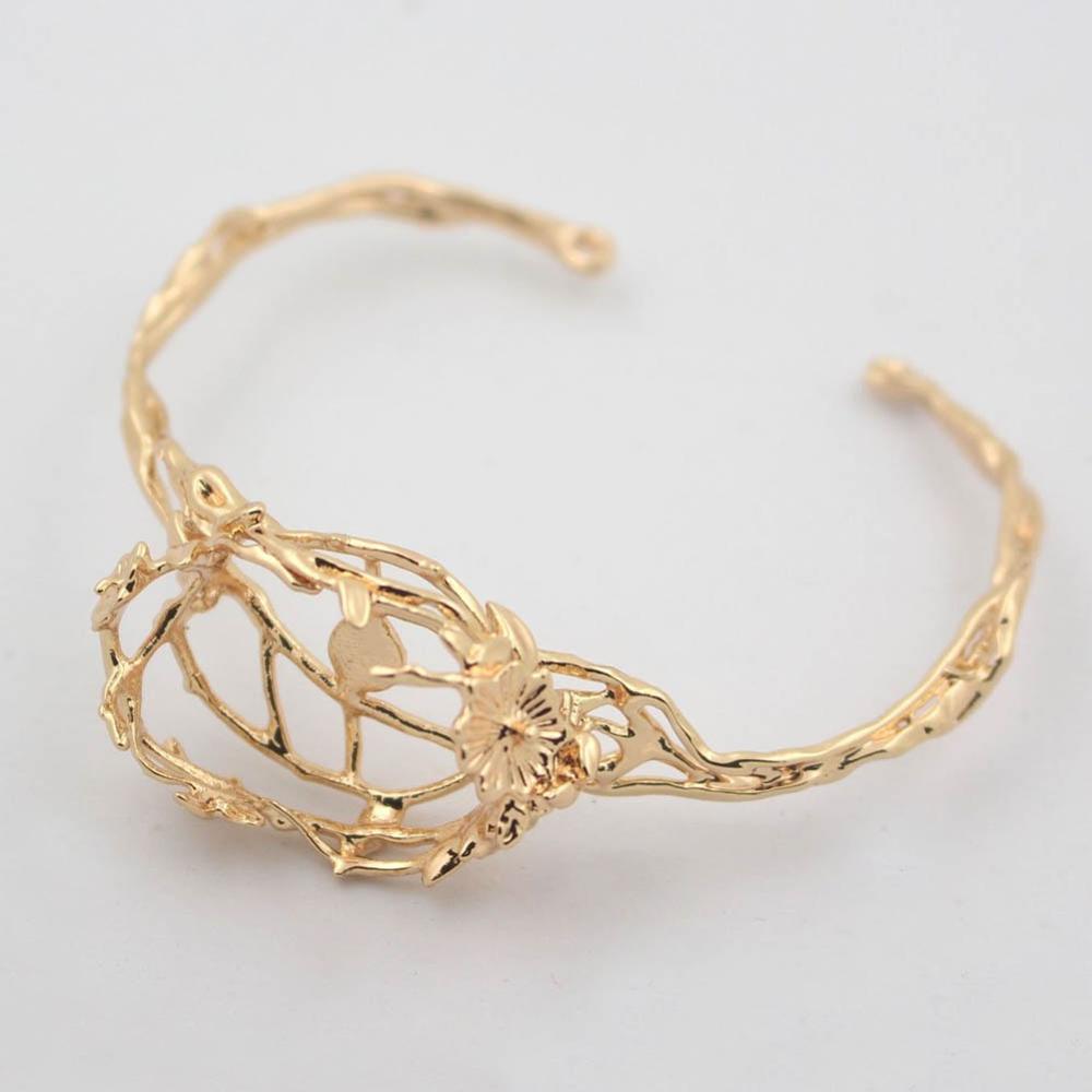 Cuff Bangle Bracelet - 5pcs Flower Leaf Vine Branch Bracelet