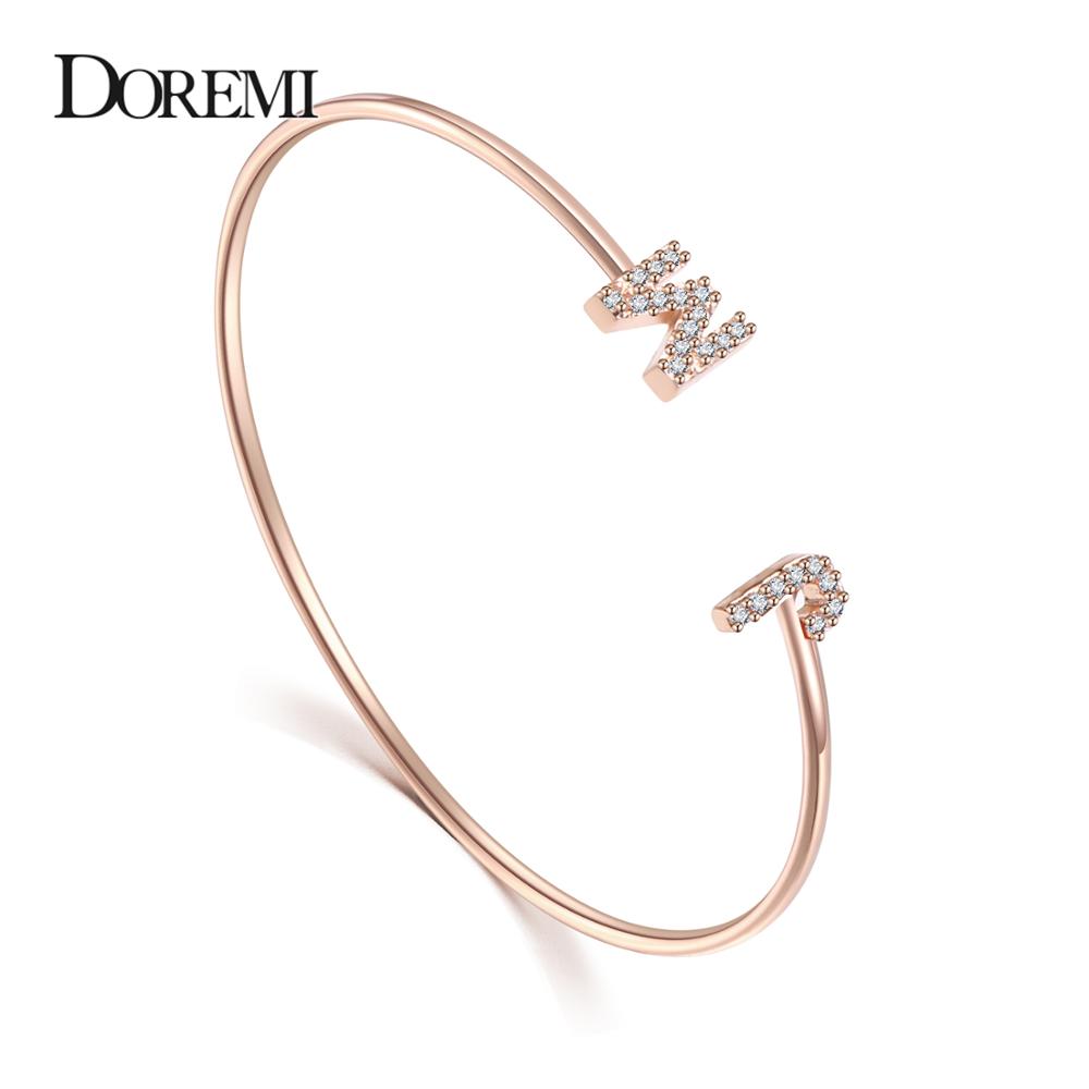 Cuff Bangle Bracelet - DOREMI Custom Letter Bracelet Baby bangle