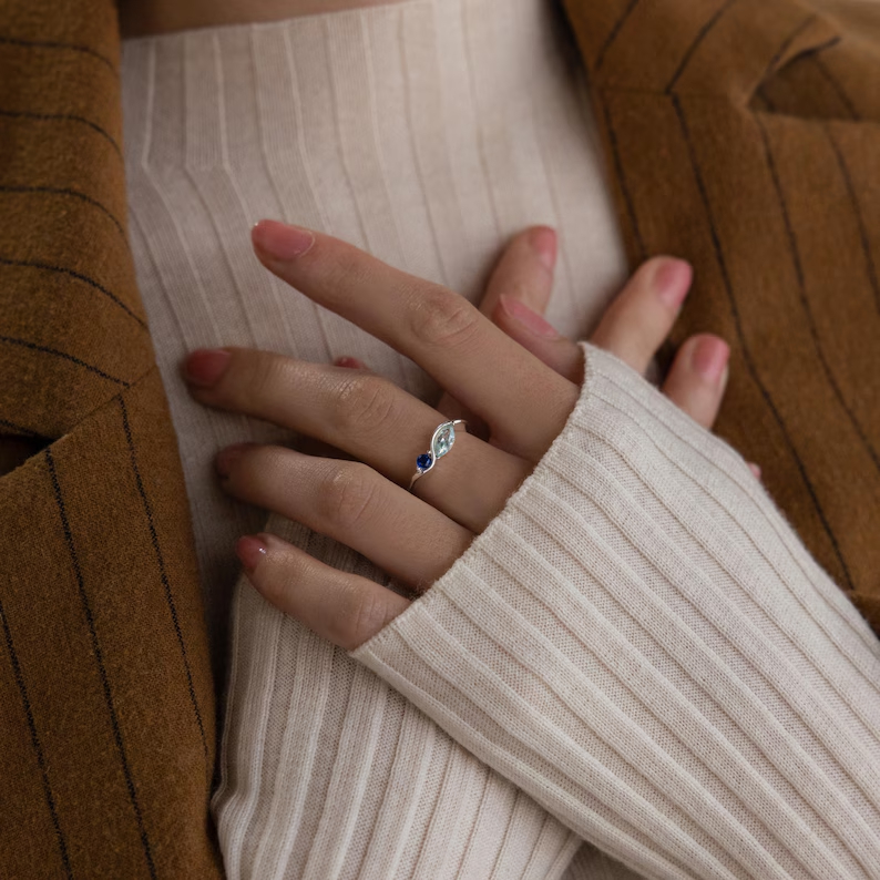 DOREMI Waterproof Tarnish Resi - Birthstone Ring Set recension och pris