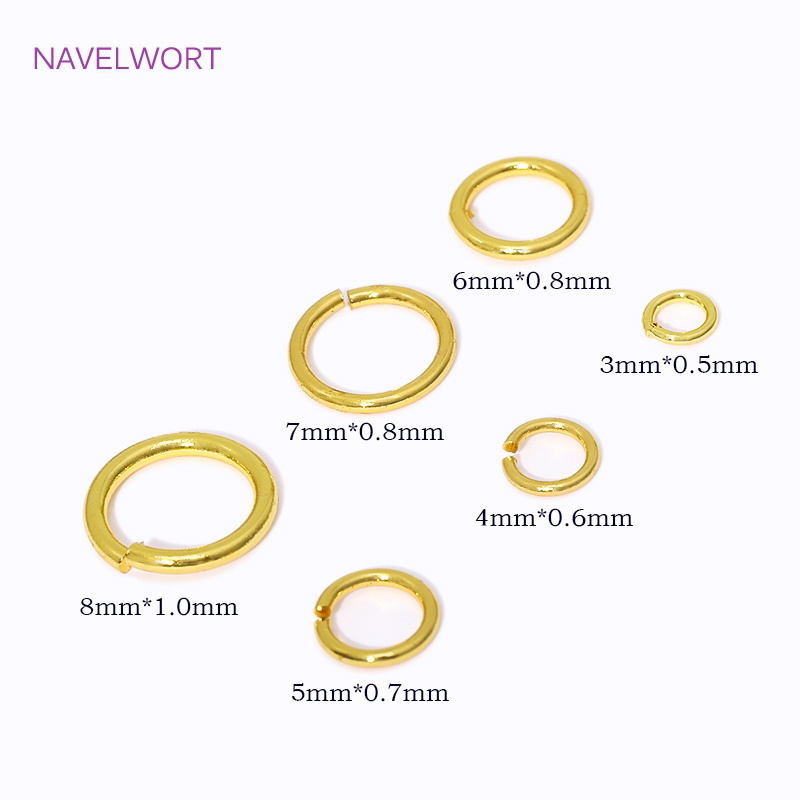 14K/18K Gold Plated Split Ring - Gold Plated Ring recension och pris