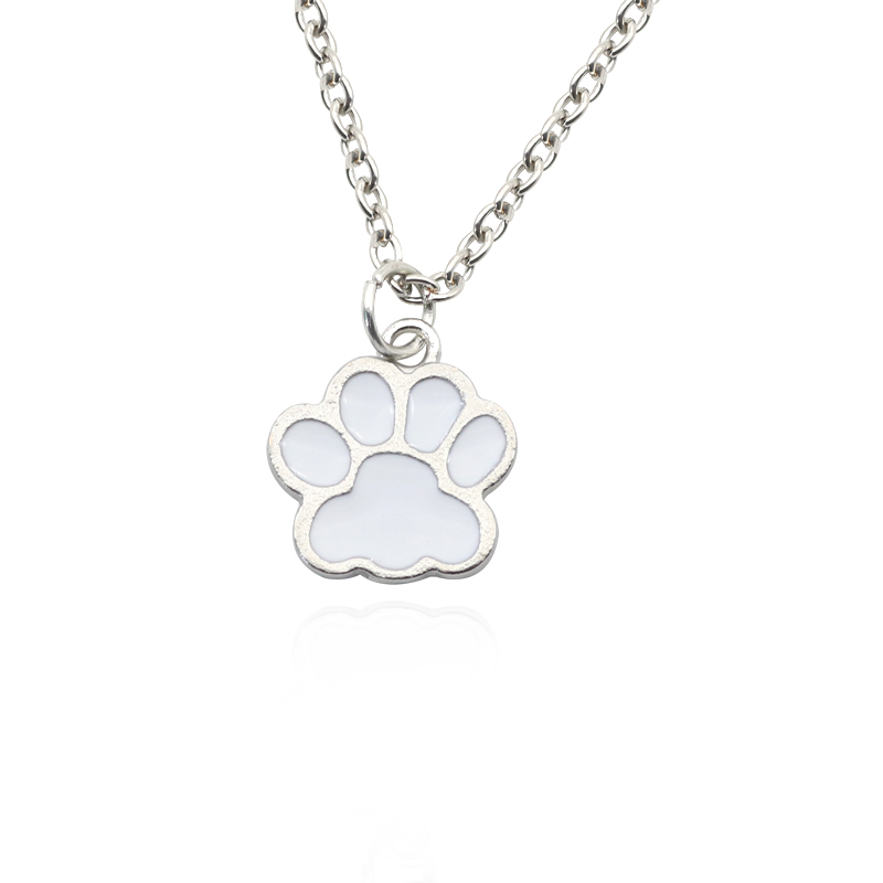 Fashion Dog Paw Cat Footprint  - Mens Dog Tag Necklace recension och pris