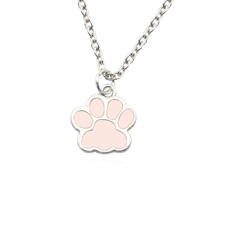 Fashion Dog Paw Cat Footprint  - Mens Dog Tag Necklace recension och pris