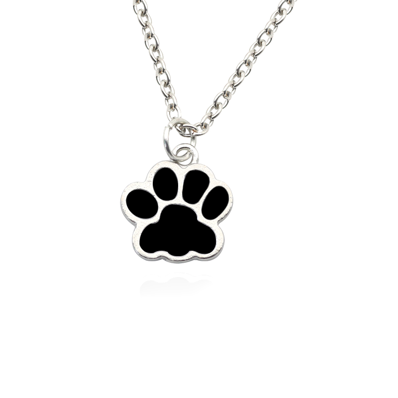 Fashion Dog Paw Cat Footprint  - Mens Dog Tag Necklace recension och pris