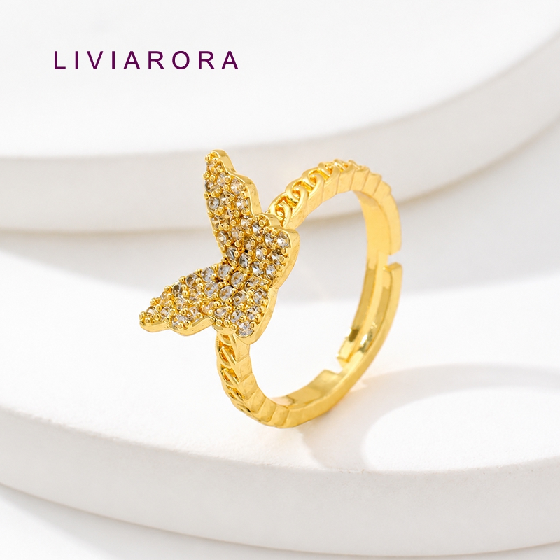 1/2/4Pcs 18K Gold Plated Brass - Gold Plated Ring recension och pris