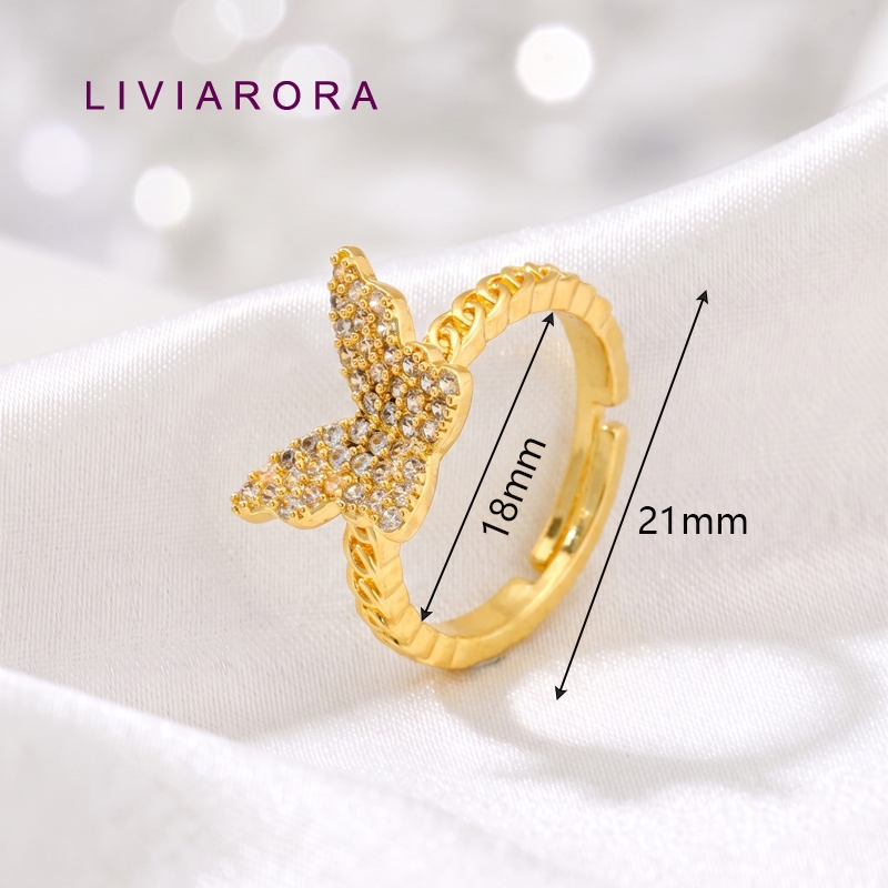1/2/4Pcs 18K Gold Plated Brass - Gold Plated Ring recension och pris