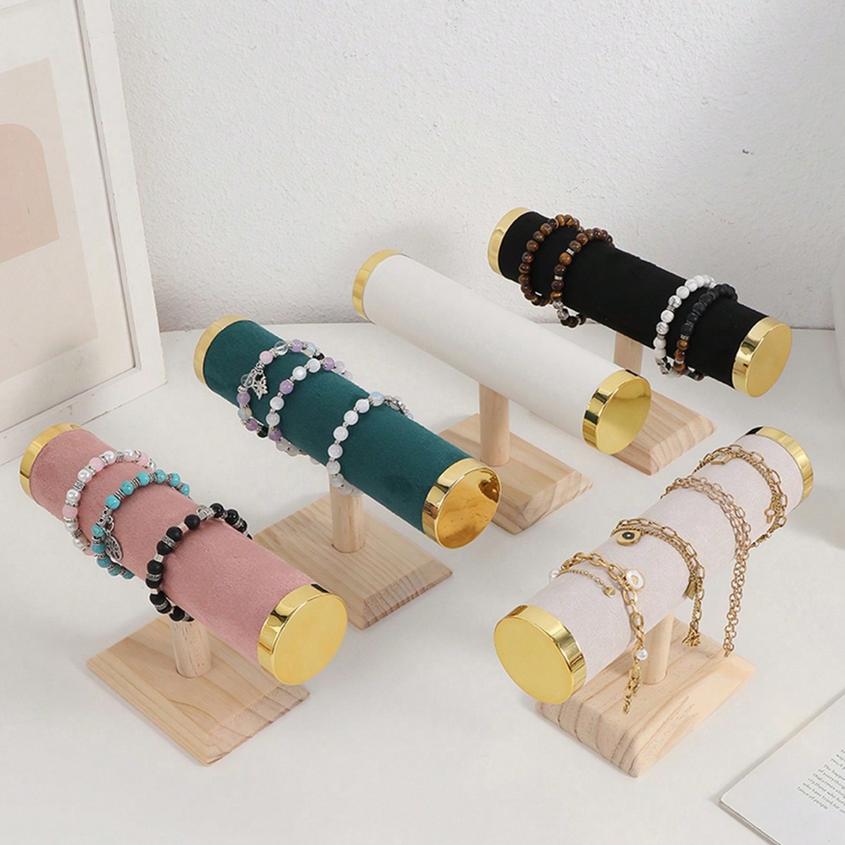 New T-Bar Jewelry Stand-Gold B - Jewelry Or Watches recension och pris