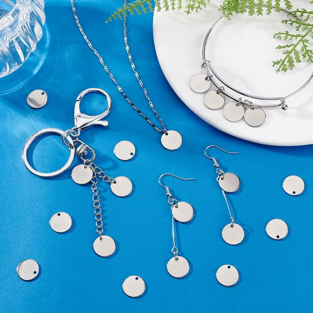 100pcs 12mm 304 Stainless Stee - Engraved Name Necklace recension och pris