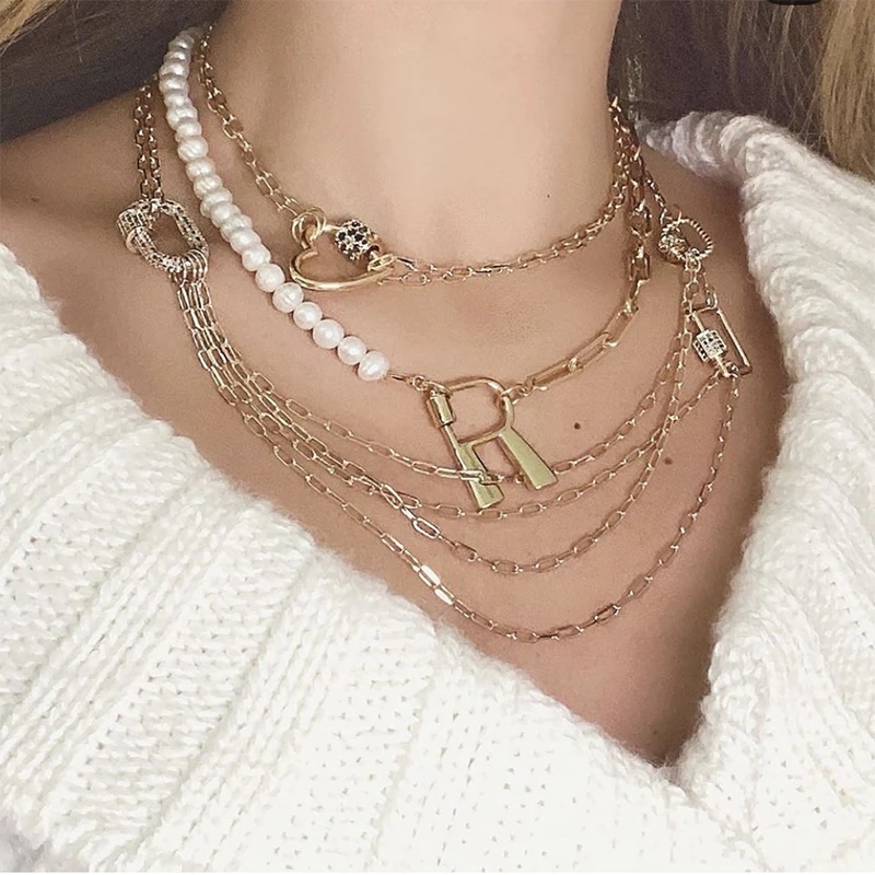 Juya 18K Gold Plated 26 Alphab - Engraved Name Necklace recension och pris