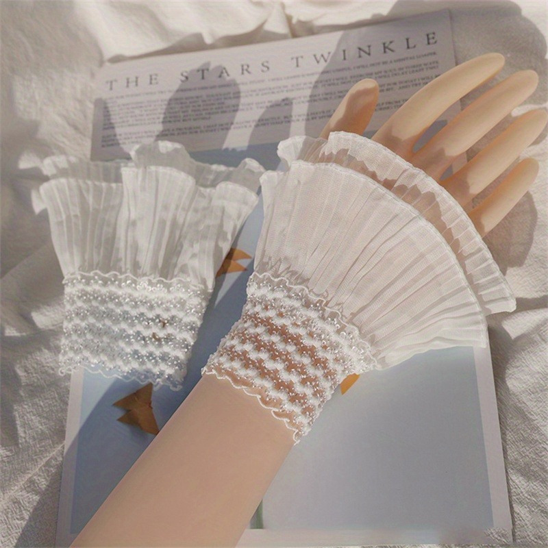 Double Ruffle Fake Cuff Solid  - Cuff Bangle Bracelet recension och pris