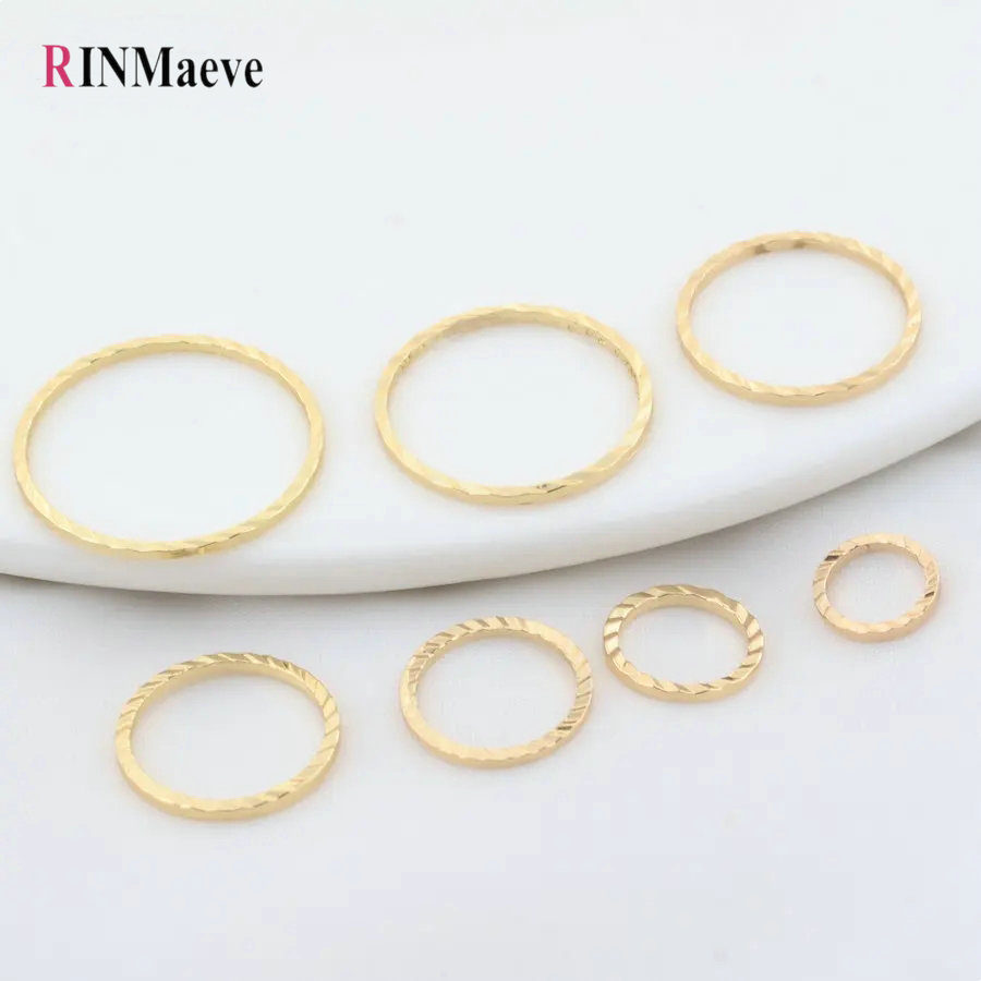 20PCS 10MM 12MM 18MM 14K Gold  - Gold Plated Ring recension och pris