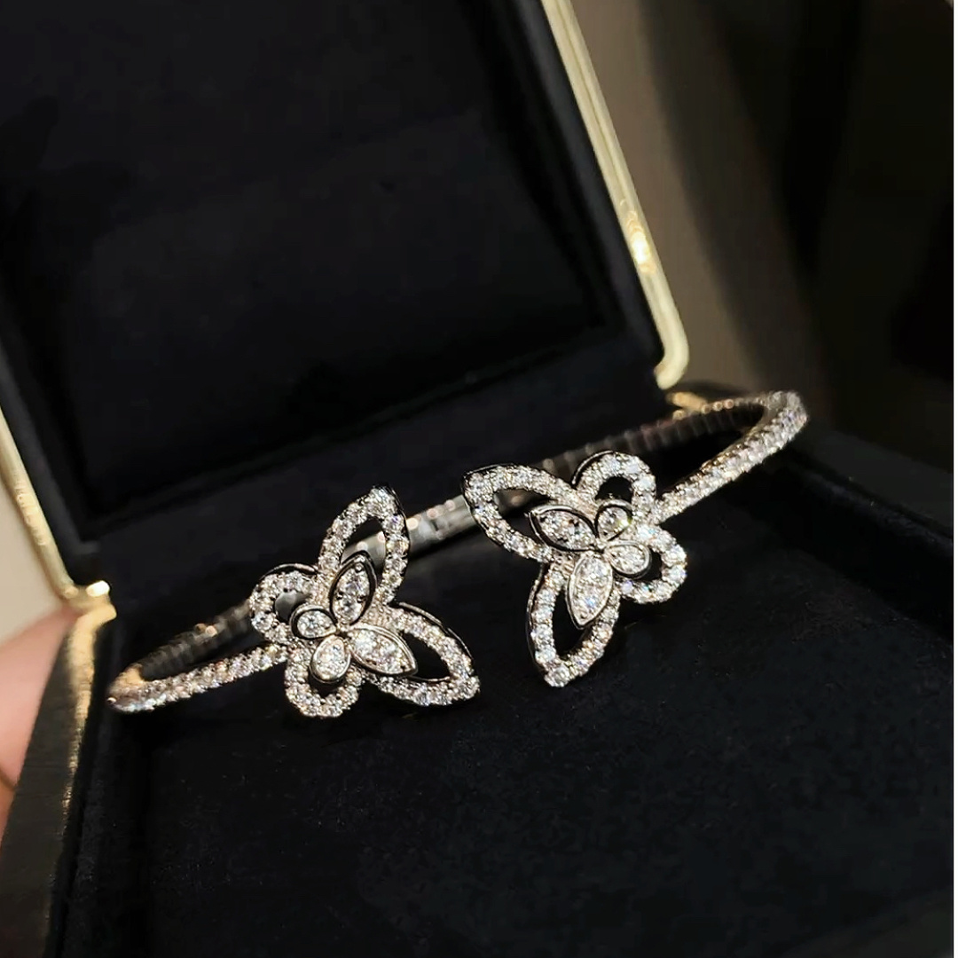 New 925 Sterling Silver High G - Cuff Bangle Bracelet recension och pris