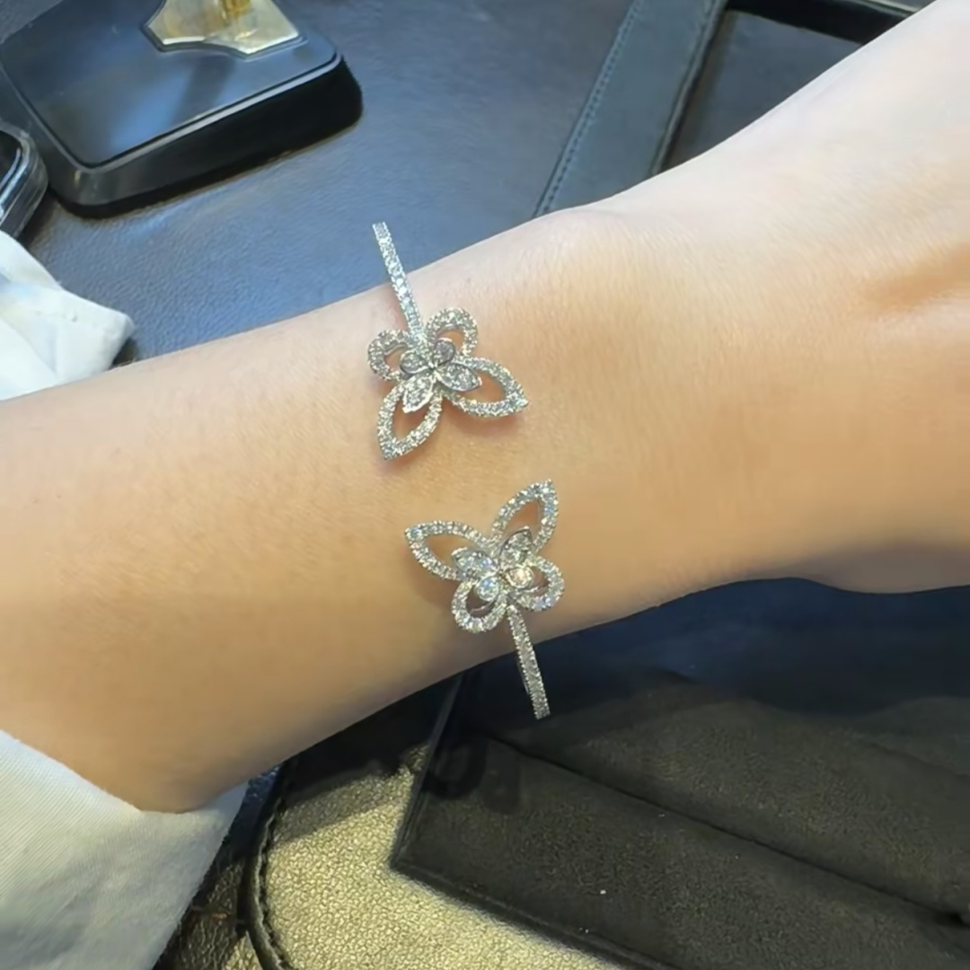 New 925 Sterling Silver High G - Cuff Bangle Bracelet recension och pris