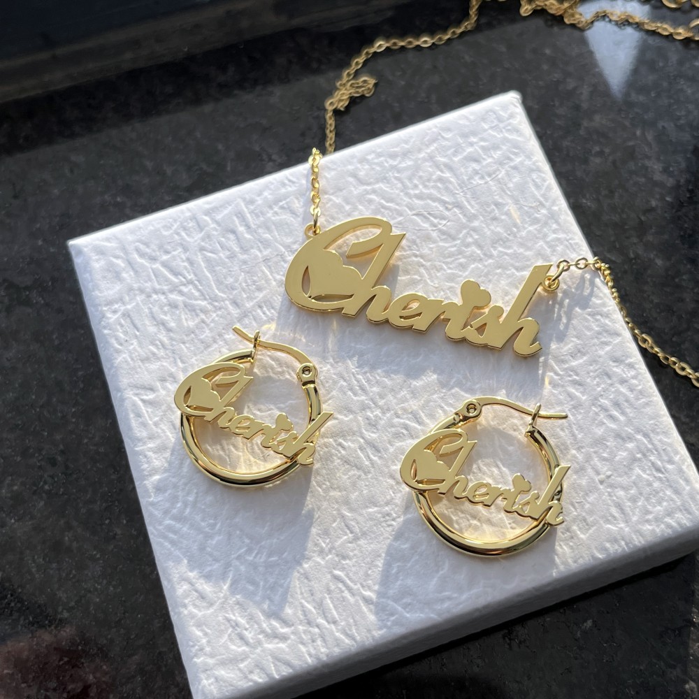 DUOYING Custom Earring Jewelry - Engraved Name Necklace recension och pris
