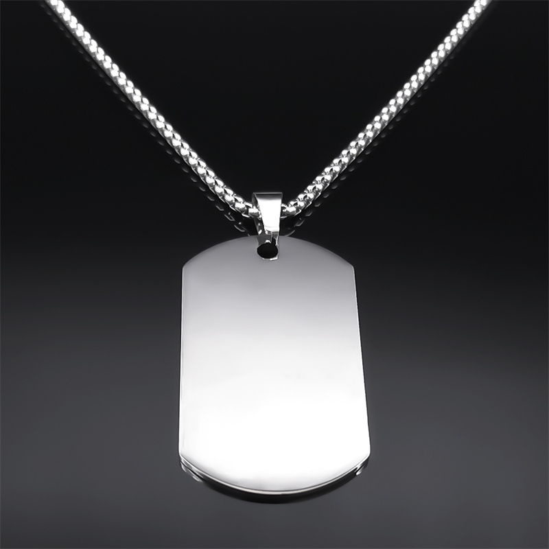 Fear Not for I Am with You Chr - Mens Dog Tag Necklace recension och pris