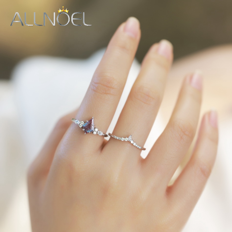 ALLNOEL Kite Cut 0.91ct Alexan - Birthstone Ring Set recension och pris