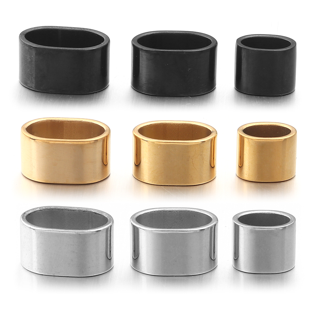 6pcs Flat Stainless Steel Tube - Charm Bracelet Beads recension och pris