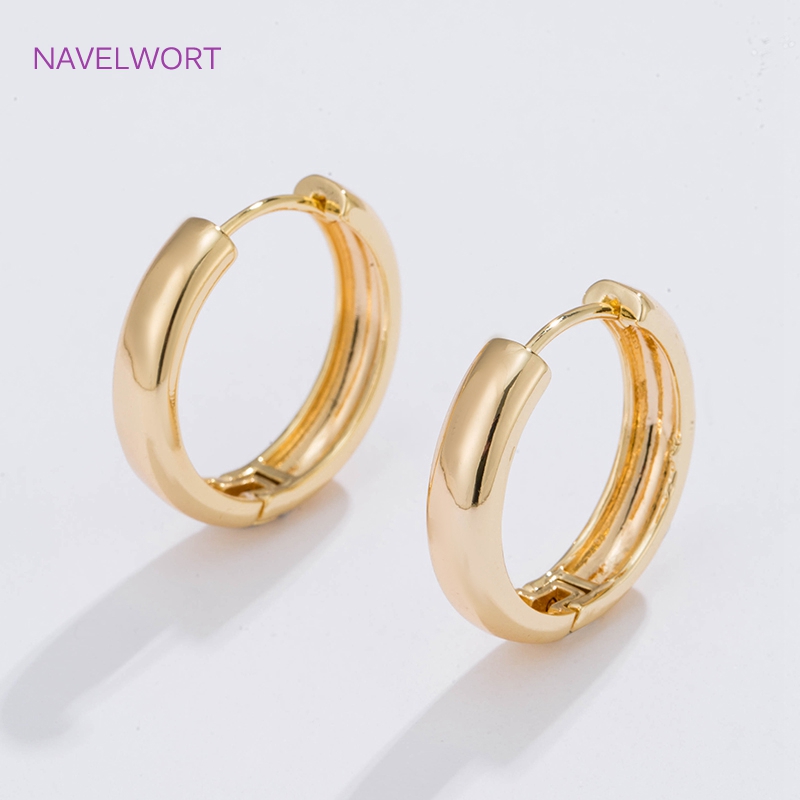 6 Sizes Gold Plated Circle Hoo - Gold Plated Ring recension och pris