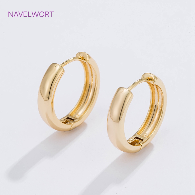 6 Sizes Gold Plated Circle Hoo - Gold Plated Ring recension och pris