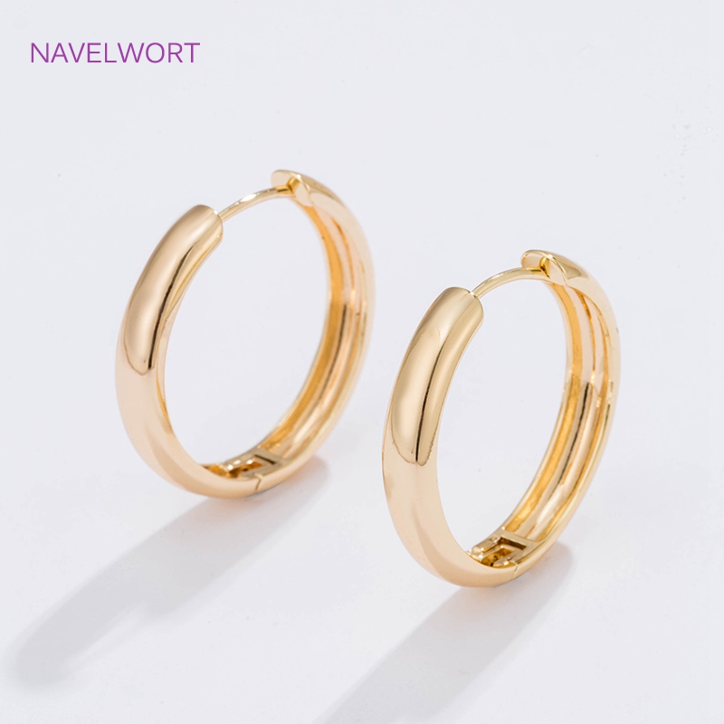 6 Sizes Gold Plated Circle Hoo - Gold Plated Ring recension och pris