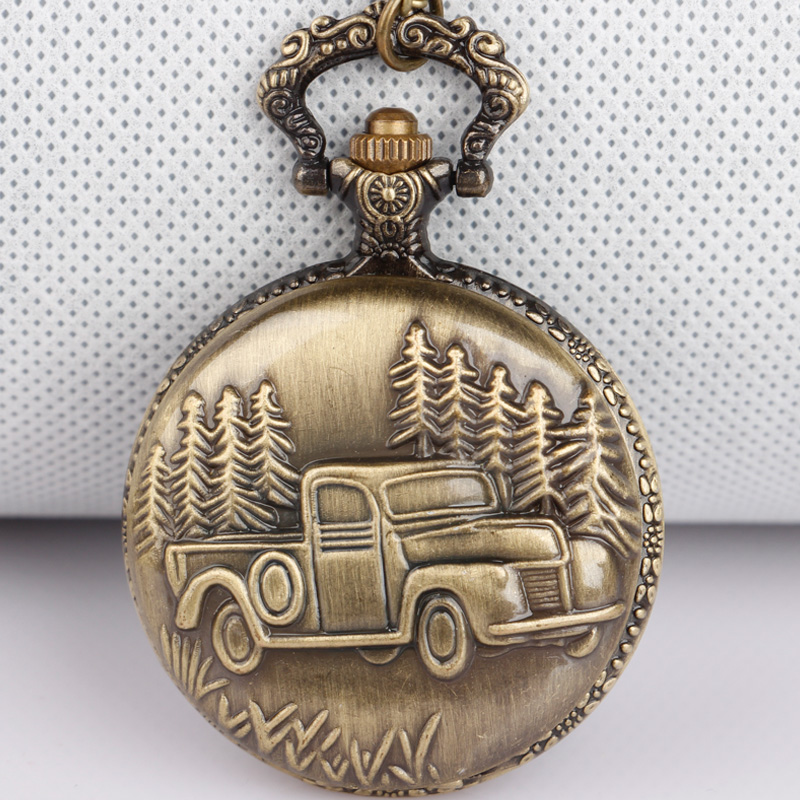 Bronze Car Truck Quartz Pocket - Are Watches Jewelry Or Accessories recension och pris