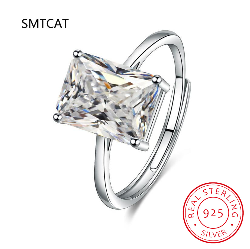 Emerald Cut Natural Citrine 92 - Birthstone Ring Set recension och pris