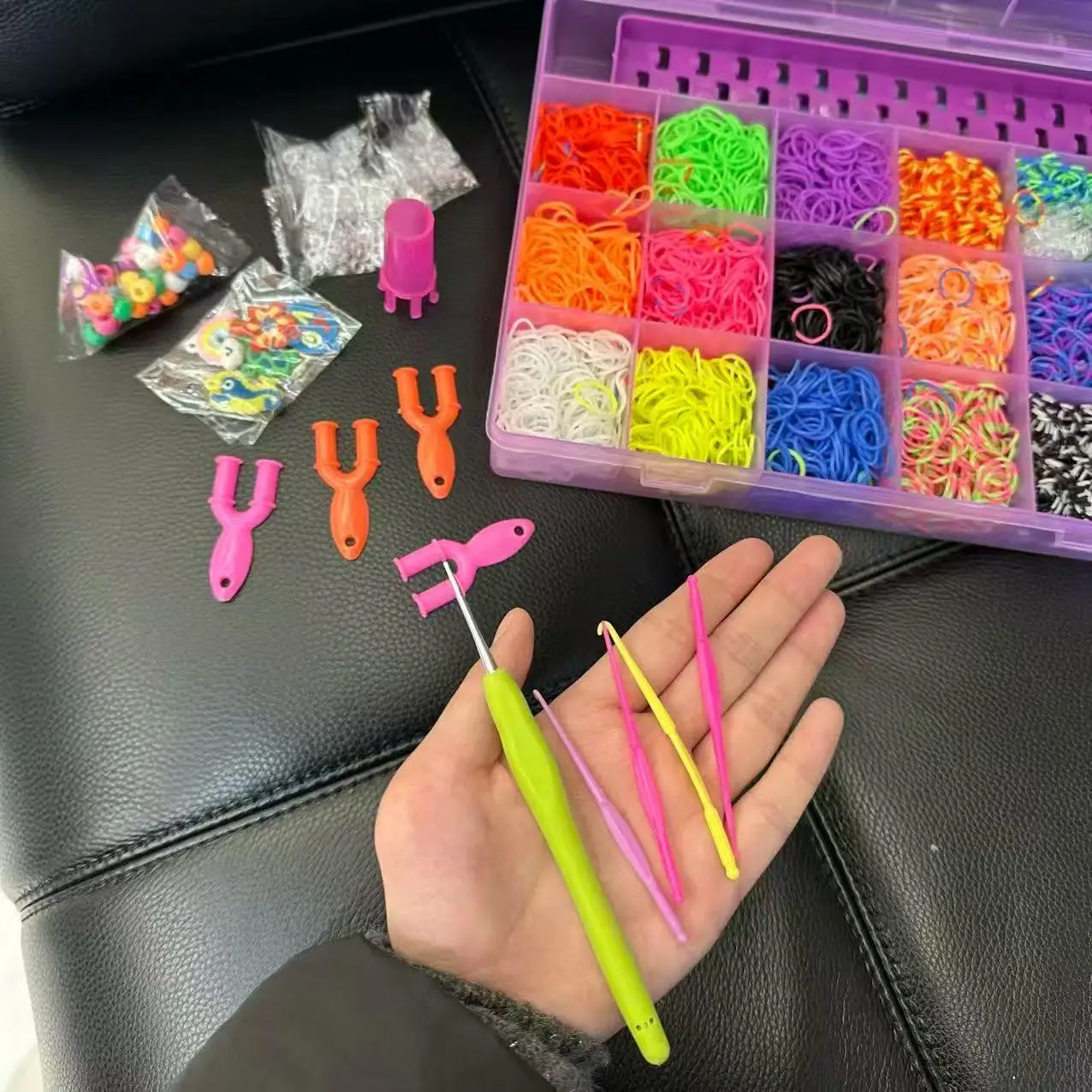 4800 Loom Bands Kit, Rubber Ba - Charm Bracelet Beads recension och pris