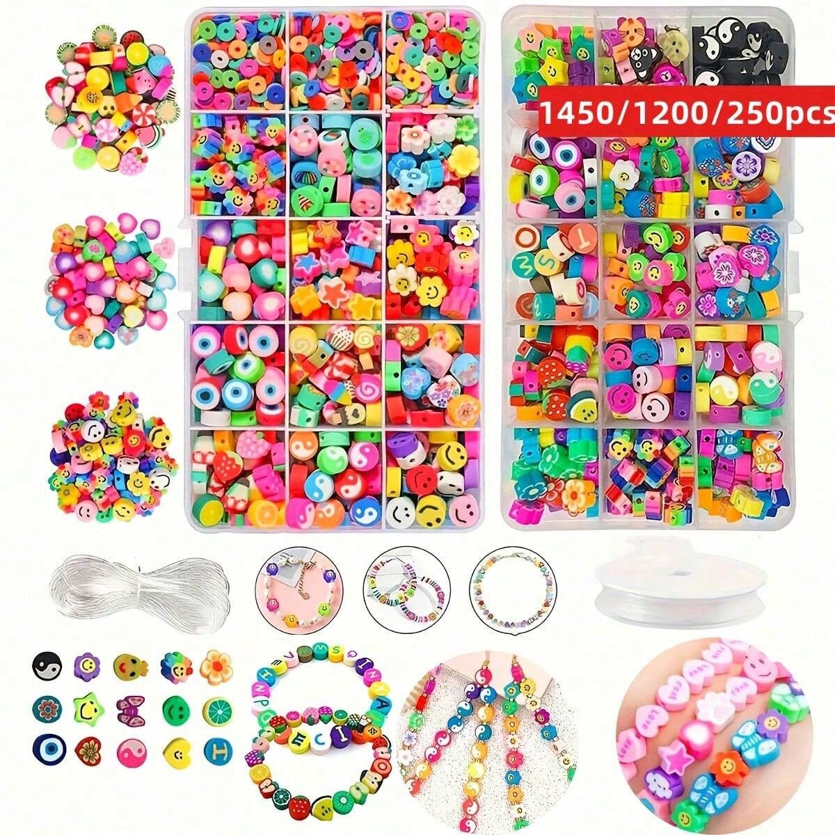 1450/1200/250pcs Polymer Clay  - Charm Bracelet Beads recension och pris