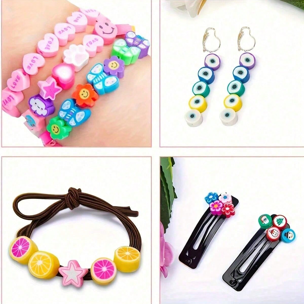 1450/1200/250pcs Polymer Clay  - Charm Bracelet Beads recension och pris