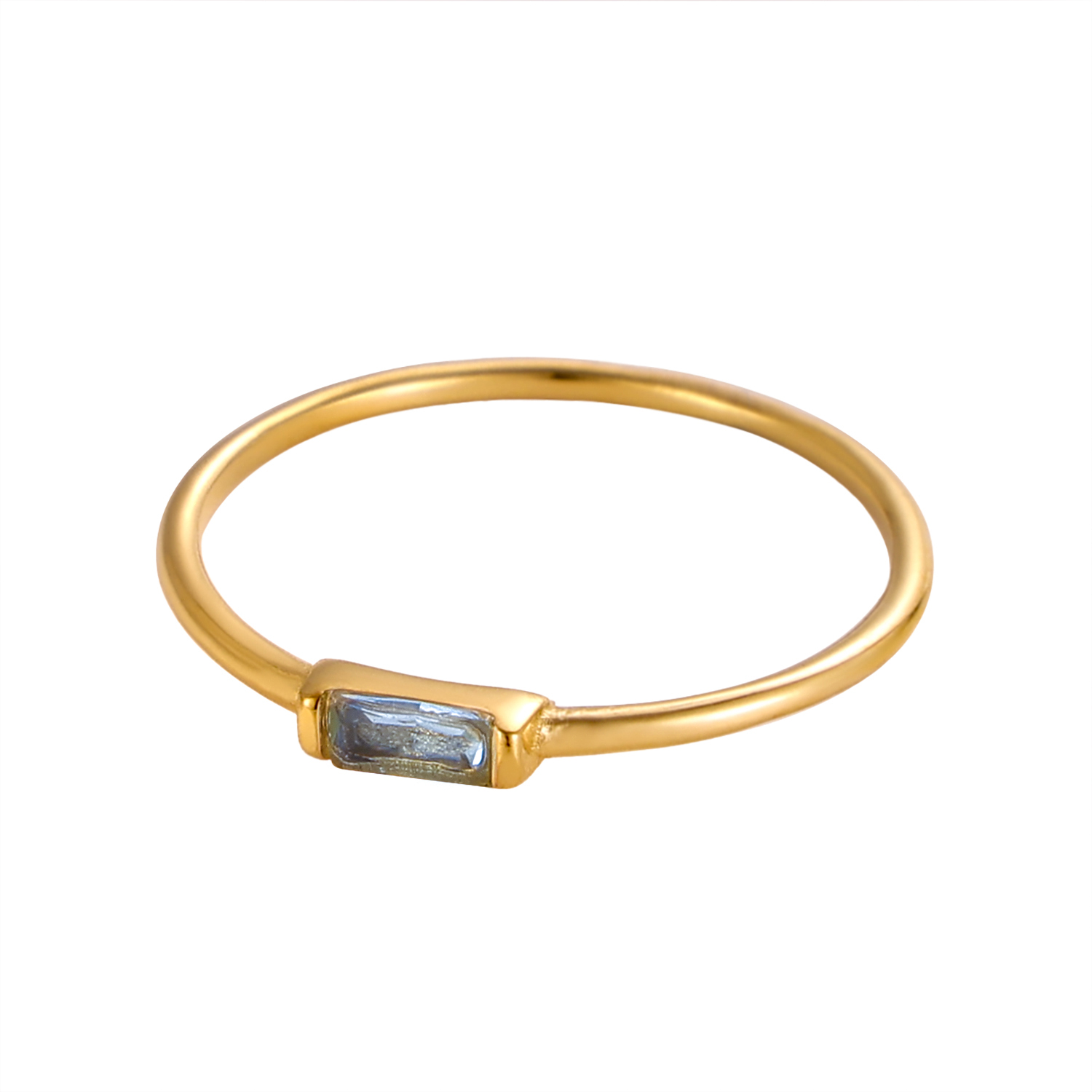 CARLIDANA Mimalist 18K Gold Pl - Birthstone Ring Set recension och pris