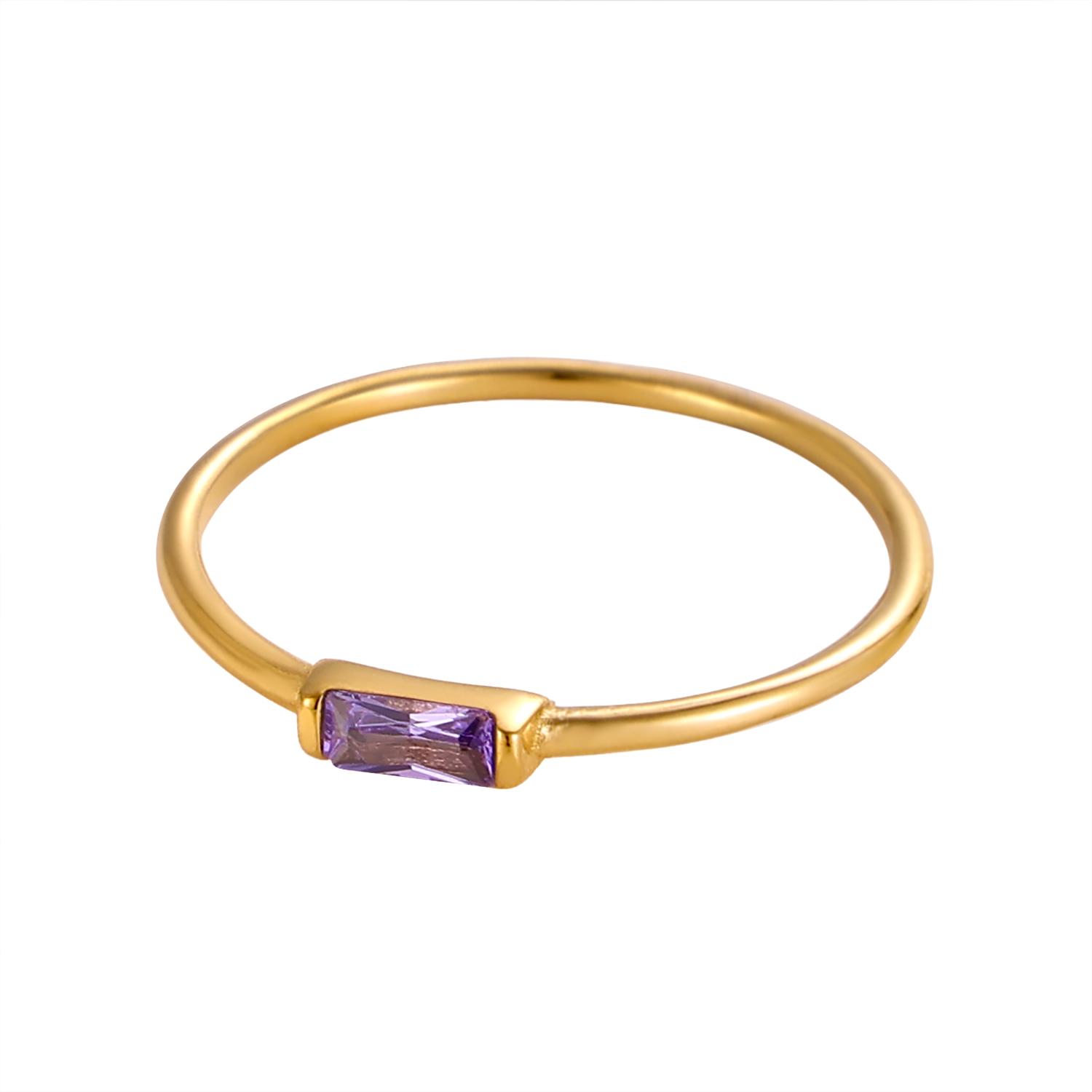 CARLIDANA Mimalist 18K Gold Pl - Birthstone Ring Set recension och pris