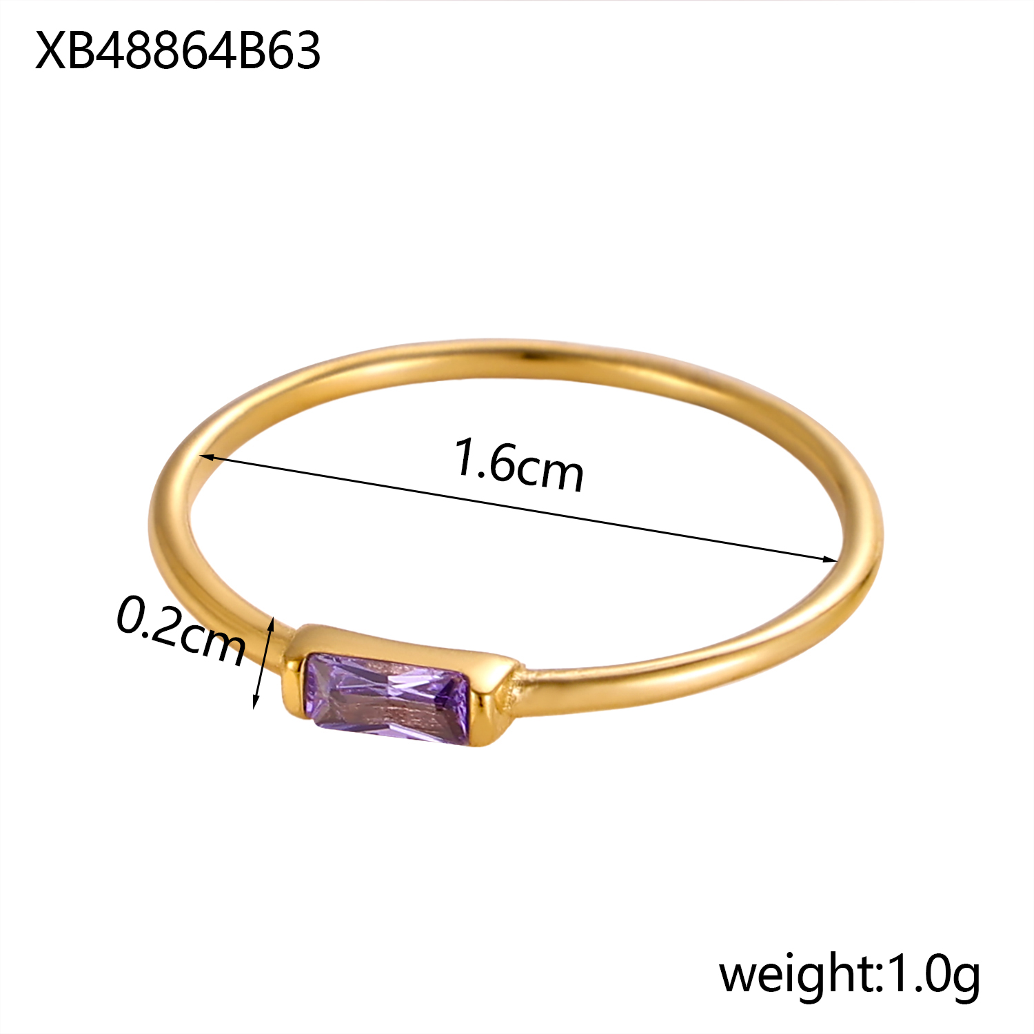 CARLIDANA Mimalist 18K Gold Pl - Birthstone Ring Set recension och pris