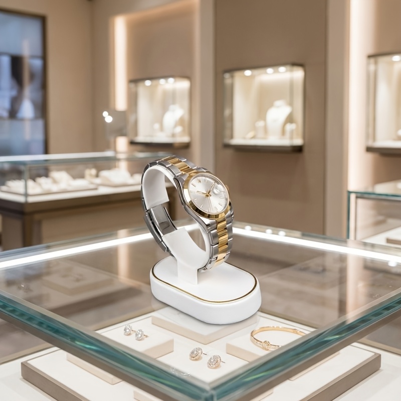 Watch display stand, white bra - Jewelry Or Watches recension och pris
