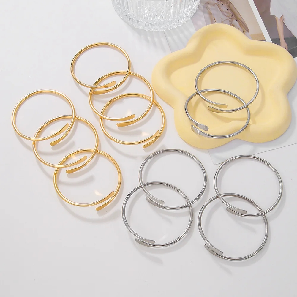 10pcs/lot Blank Brass Stacking - Cuff Bangle Bracelet recension och pris