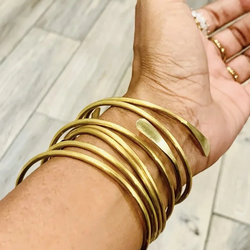 10pcs/lot Blank Brass Stacking - Cuff Bangle Bracelet recension och pris