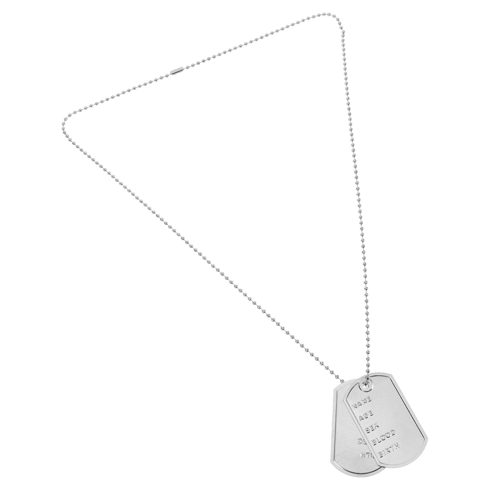 1Set Cosplay Dog Tags Necklace - Mens Dog Tag Necklace recension och pris