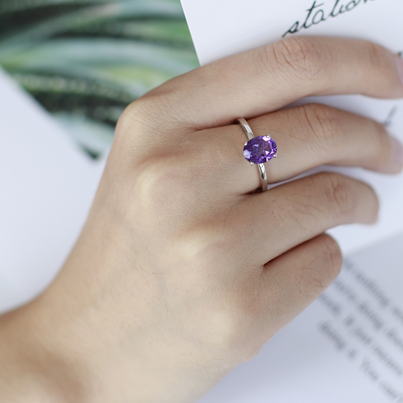 Gem's Ballet 2.79Ct Natural Am - Birthstone Ring Set recension och pris