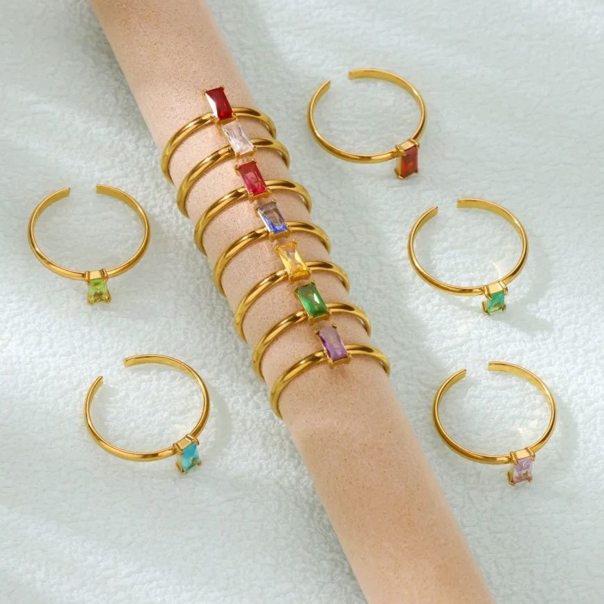 Zircon Birthstone Rings For Wo - Birthstone Ring Set recension och pris