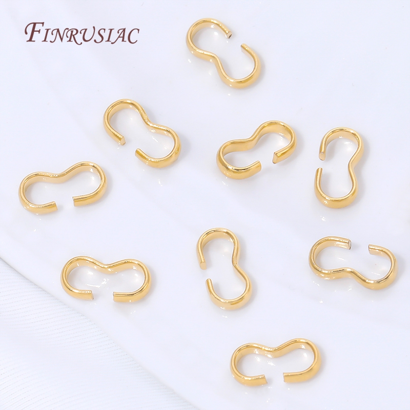 18K Gold Plated Open S Hook Cl - Gold Plated Ring recension och pris