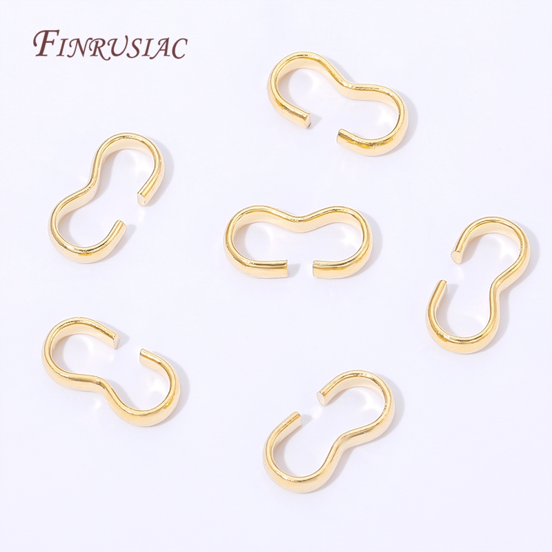 18K Gold Plated Open S Hook Cl - Gold Plated Ring recension och pris