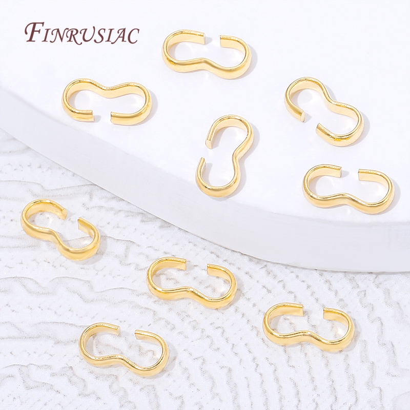 18K Gold Plated Open S Hook Cl - Gold Plated Ring recension och pris