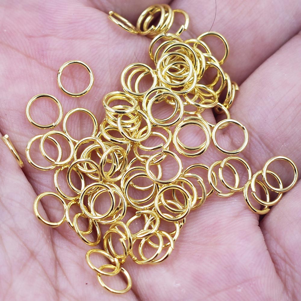 500Pcs Open Jump Rings Alloy G - Gold Plated Ring recension och pris