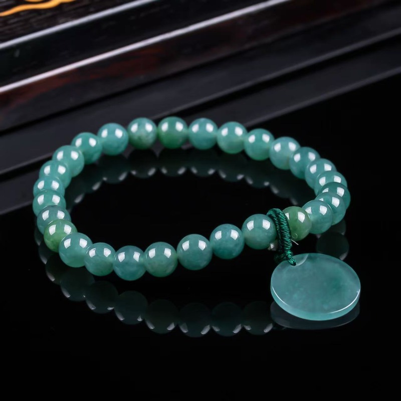 Natural Jadeite Blue Water Not - Charm Bracelet Beads recension och pris