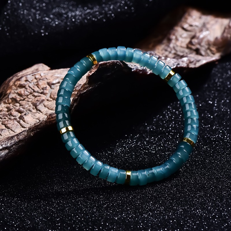 Natural Jadeite Blue Water Aba - Charm Bracelet Beads recension och pris
