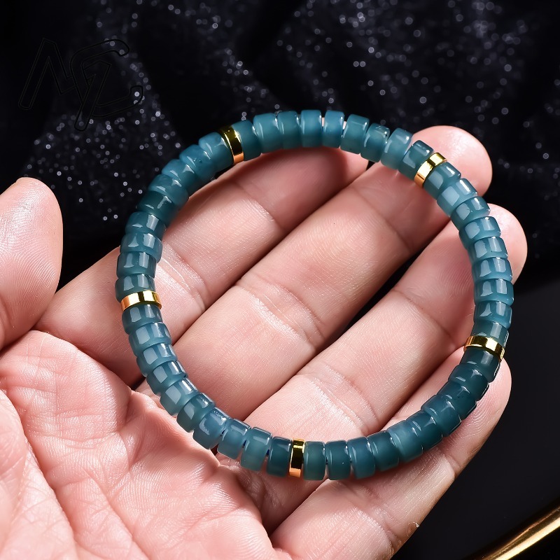 Natural Jadeite Blue Water Aba - Charm Bracelet Beads recension och pris