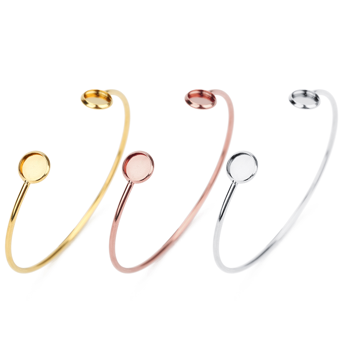 16.6cm Stainless Steel Bracele - Cuff Bangle Bracelet recension och pris