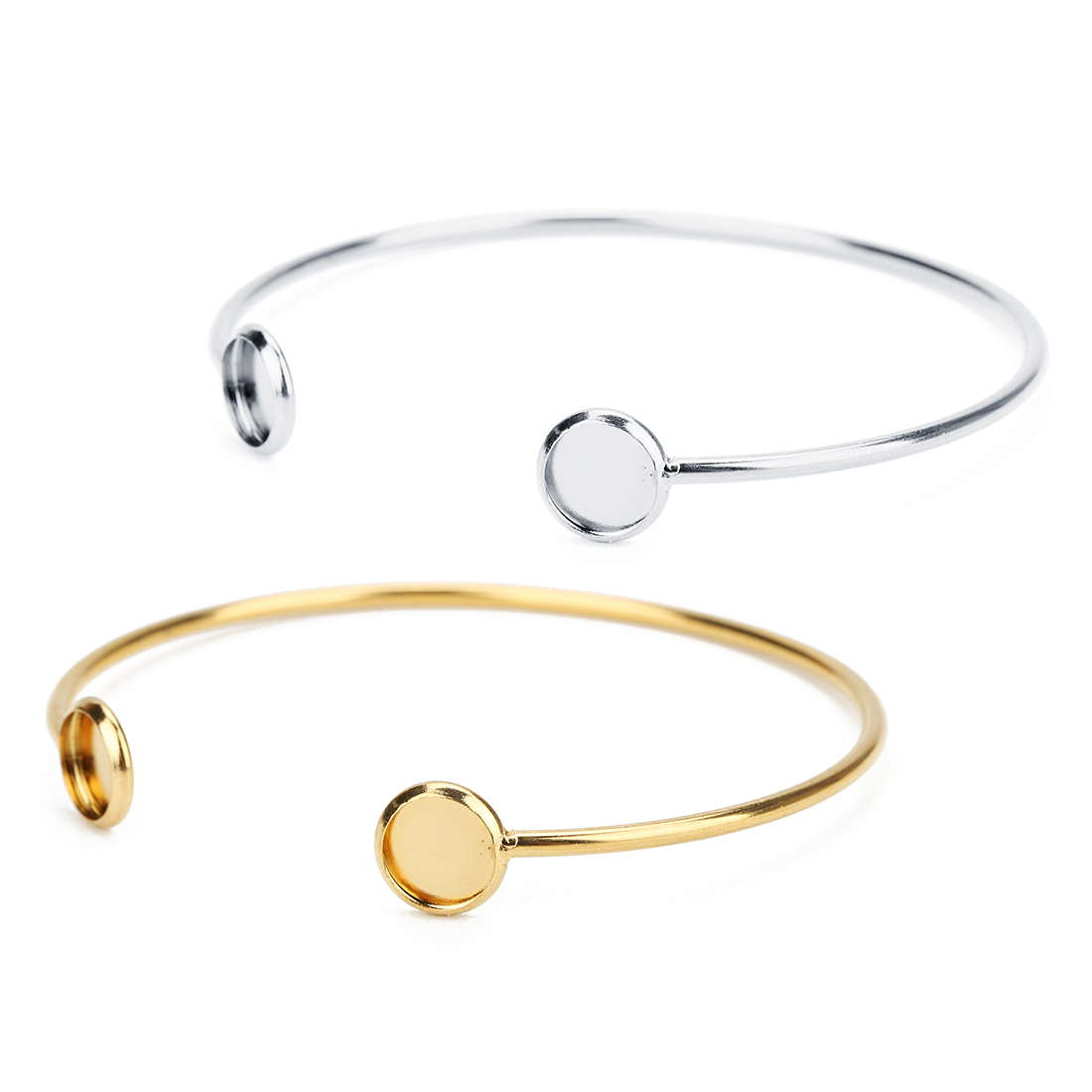 16.6cm Stainless Steel Bracele - Cuff Bangle Bracelet recension och pris
