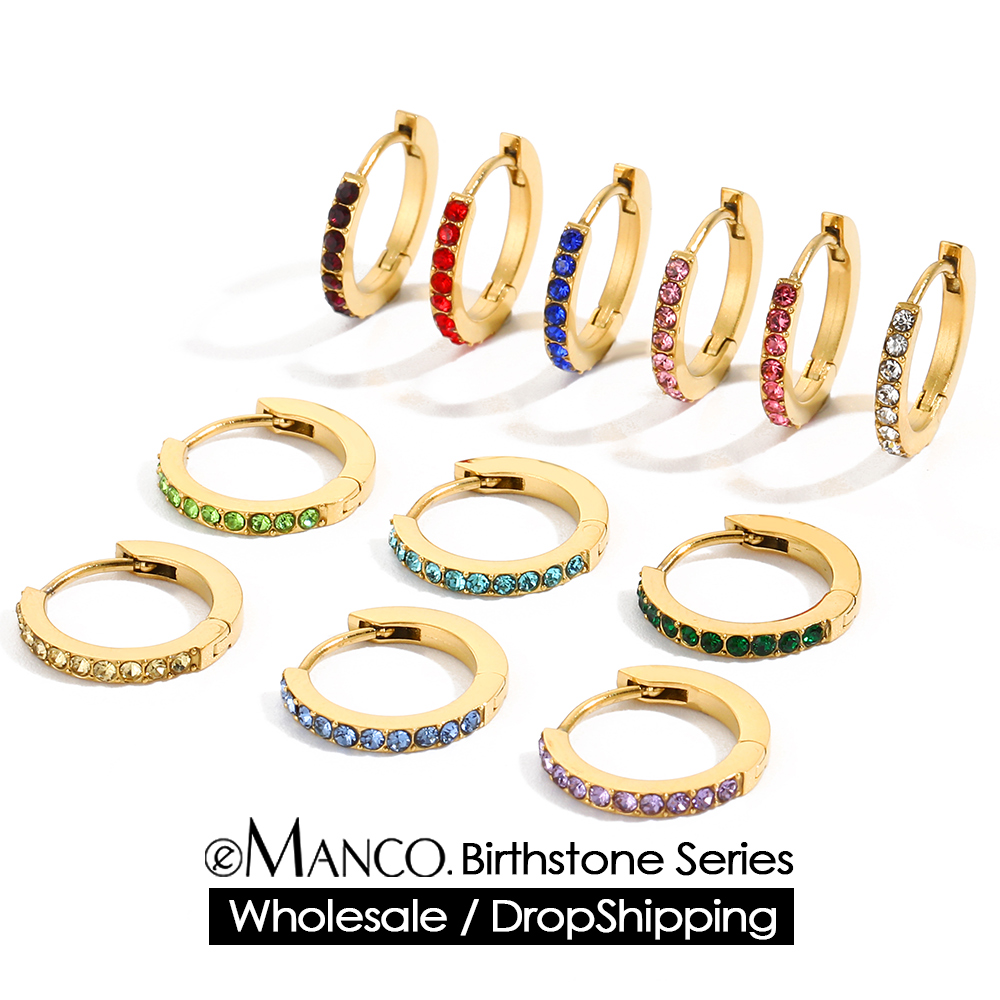 EMANCO Rhinestone Simple Stain - Birthstone Ring Set recension och pris